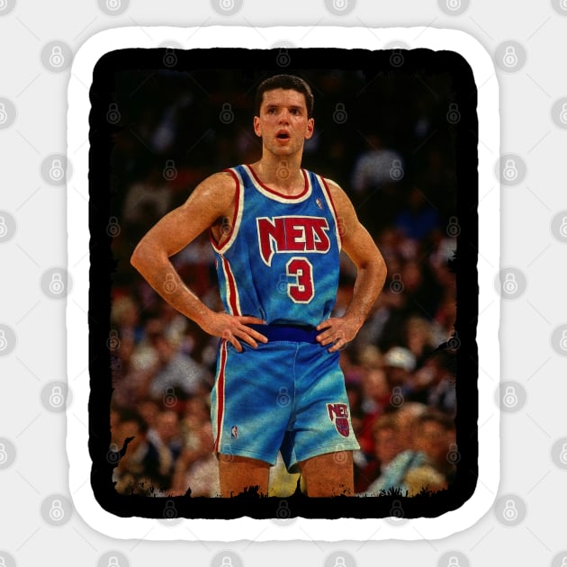 Drazen Petrovic Sticker by Wendyshopart